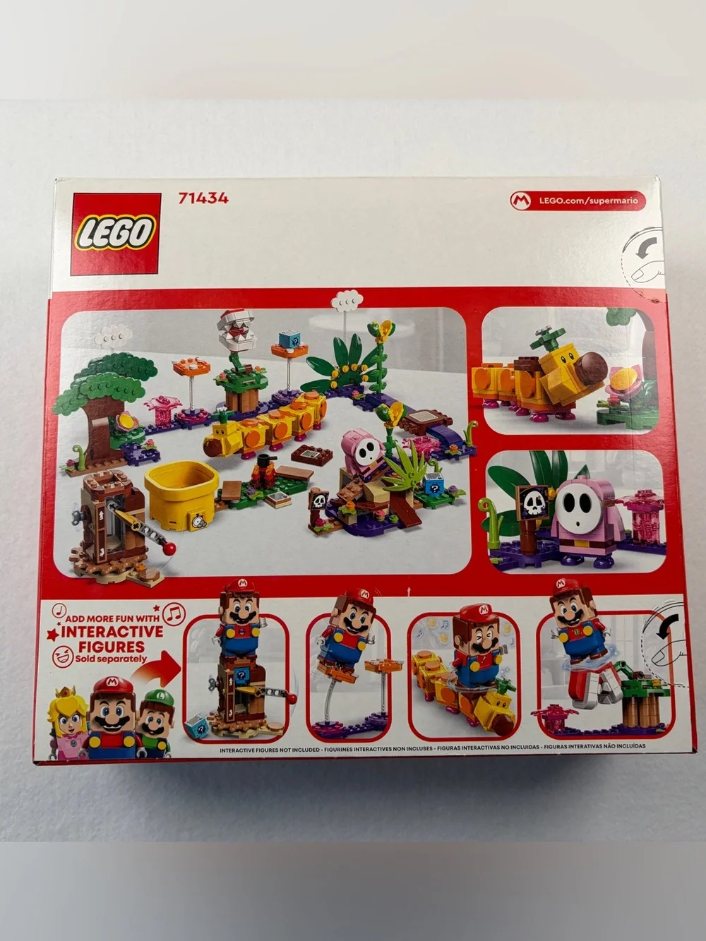 NWT Lego Nintendo Super Mario 71434 Soda Jungle Maker Expansion Set Wiggler Shy
